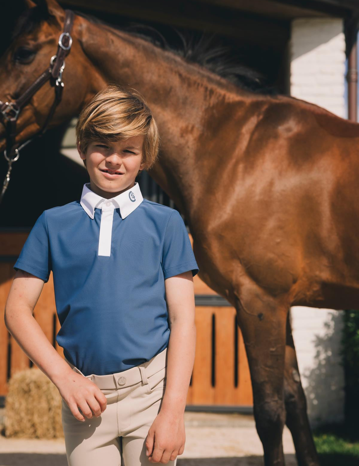 Kentucky Horsewear Boy Show Shirt Short Osaka Kids - Kentucky Horsewear - Equiluxe Tack