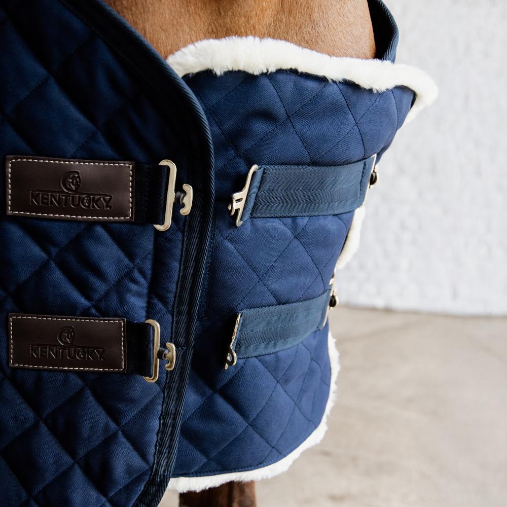 Kentucky Horsewear Chest Expander Quilted With Sheepskin 2 Buckles - Equiluxe Tack