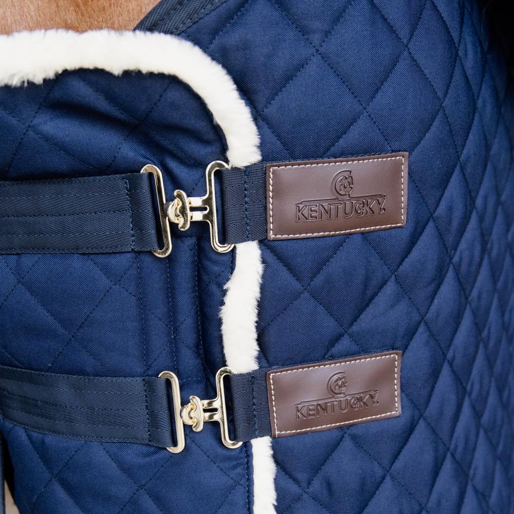 Kentucky Horsewear Chest Expander Quilted With Sheepskin 2 Buckles - Equiluxe Tack