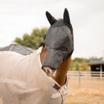 Kentucky Horsewear Fly Mask Pro Strong with Ears & Nose Black - Equiluxe Tack