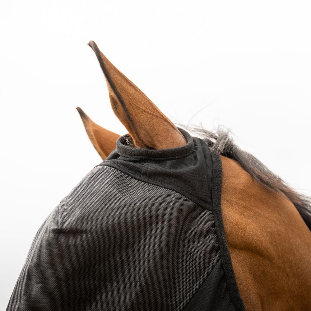 Kentucky Horsewear Fly Mask Pro Strong Without Ears Black - Equiluxe Tack