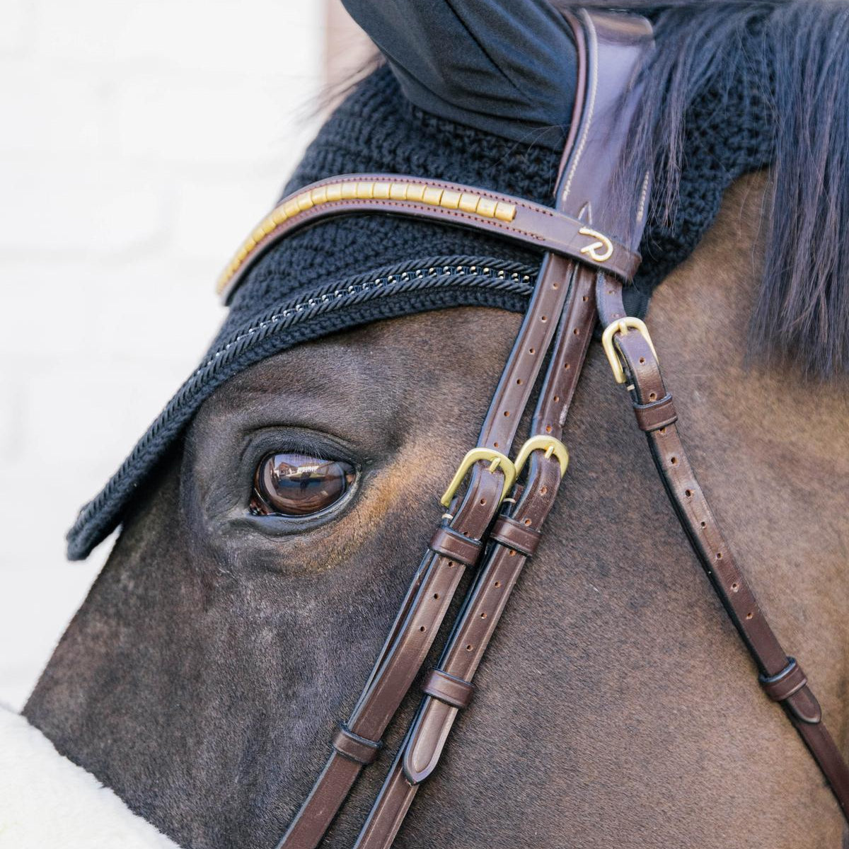 Kentucky Horsewear Fly Veil Wellington Metal Chain - Black - Kentucky Horsewear - Equiluxe Tack