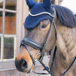 Kentucky Horsewear Fly Veil Wellington Metal Chain - Navy - Kentucky Horsewear - Equiluxe Tack
