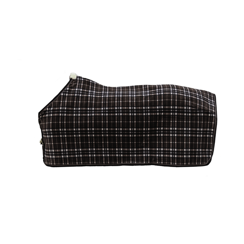 Kentucky Horsewear Heavy Fleece Rug Check Printing Brown - Equiluxe Tack