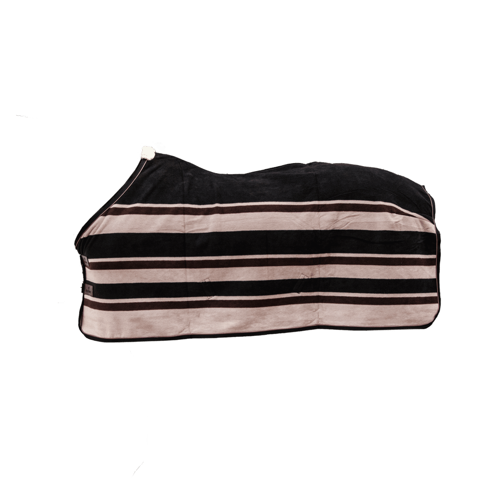 Kentucky Horsewear Heavy Fleece Rug Stripes Brown/Beige - Equiluxe Tack