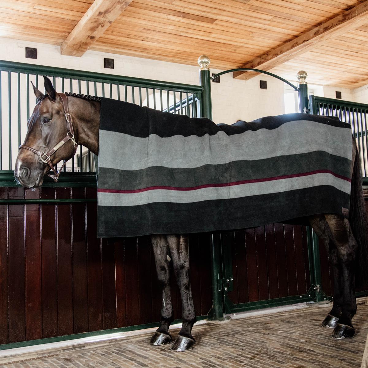 Kentucky Horsewear Heavy Fleece Square Stripes Rug 140x160cm - Equiluxe Tack