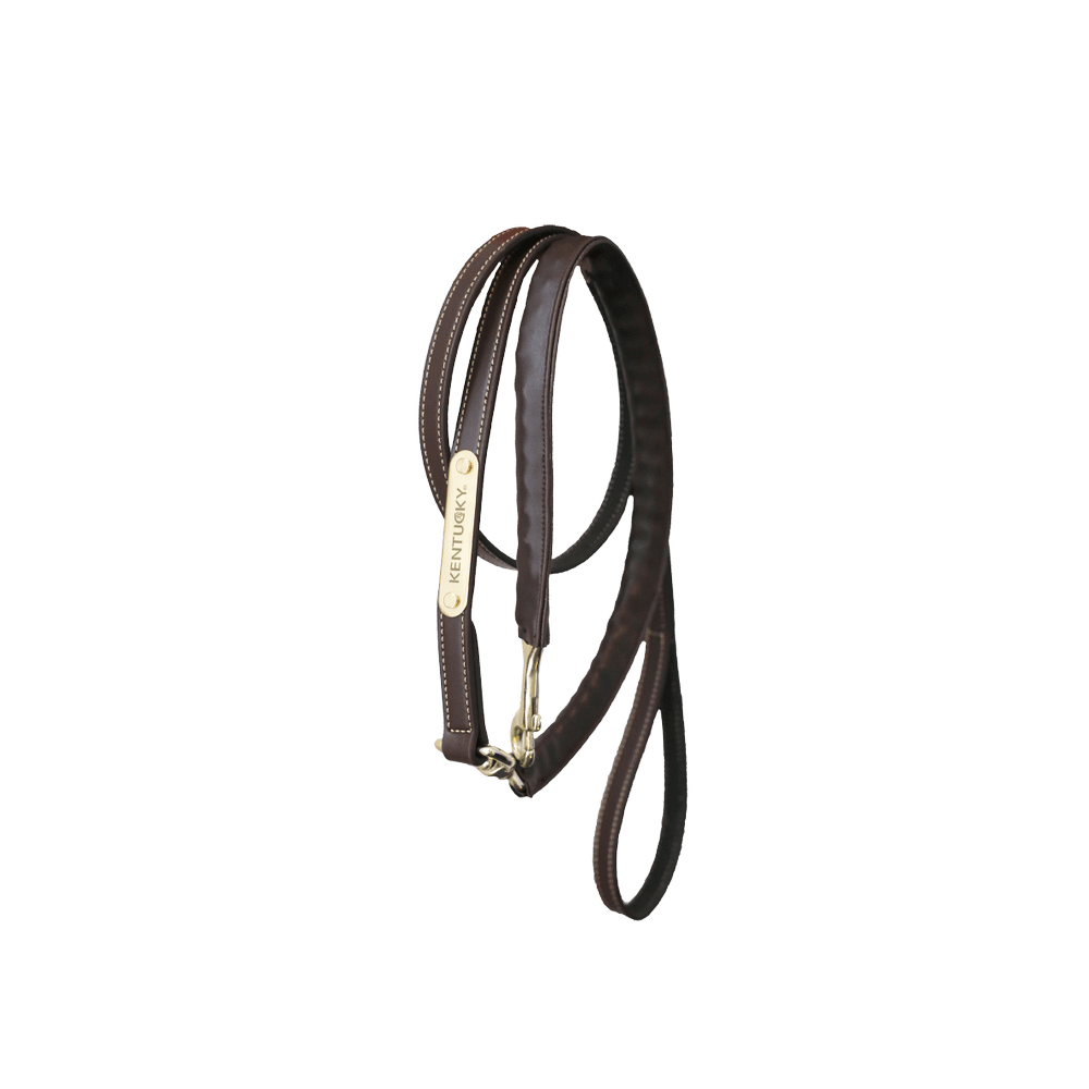 Kentucky Horsewear Leather Covered Chain Lead 2.7m - Equiluxe Tack