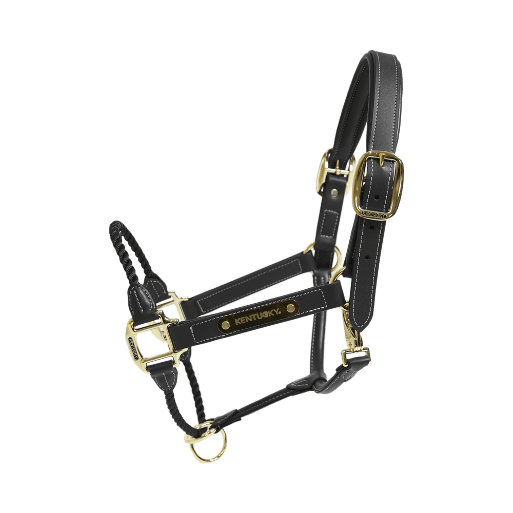 Kentucky Horsewear Leather Rope Halter - Equiluxe Tack