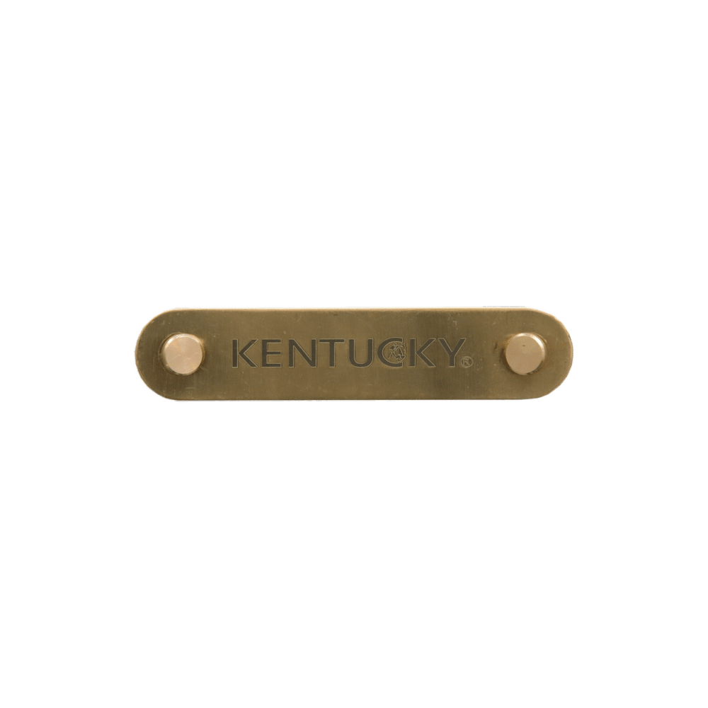 Kentucky Horsewear Name/Logo Plate Halter Gold - Equiluxe Tack