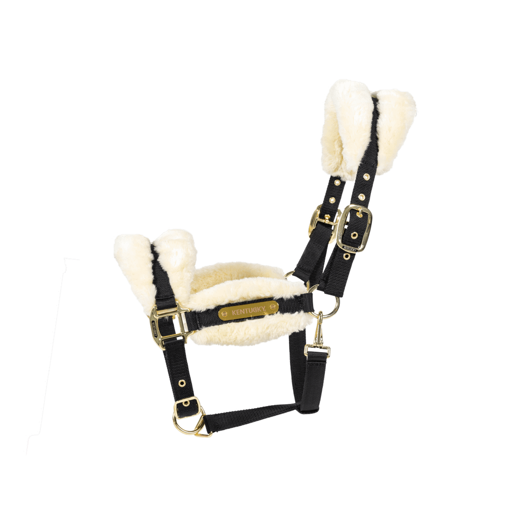 Kentucky Horsewear Nylon Sheepskin Halter Soft - Equiluxe Tack
