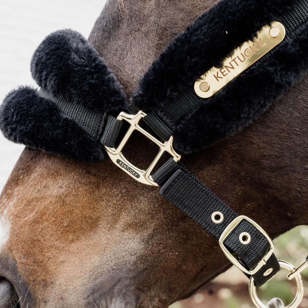 Kentucky Horsewear Nylon Sheepskin Halter Soft - Equiluxe Tack