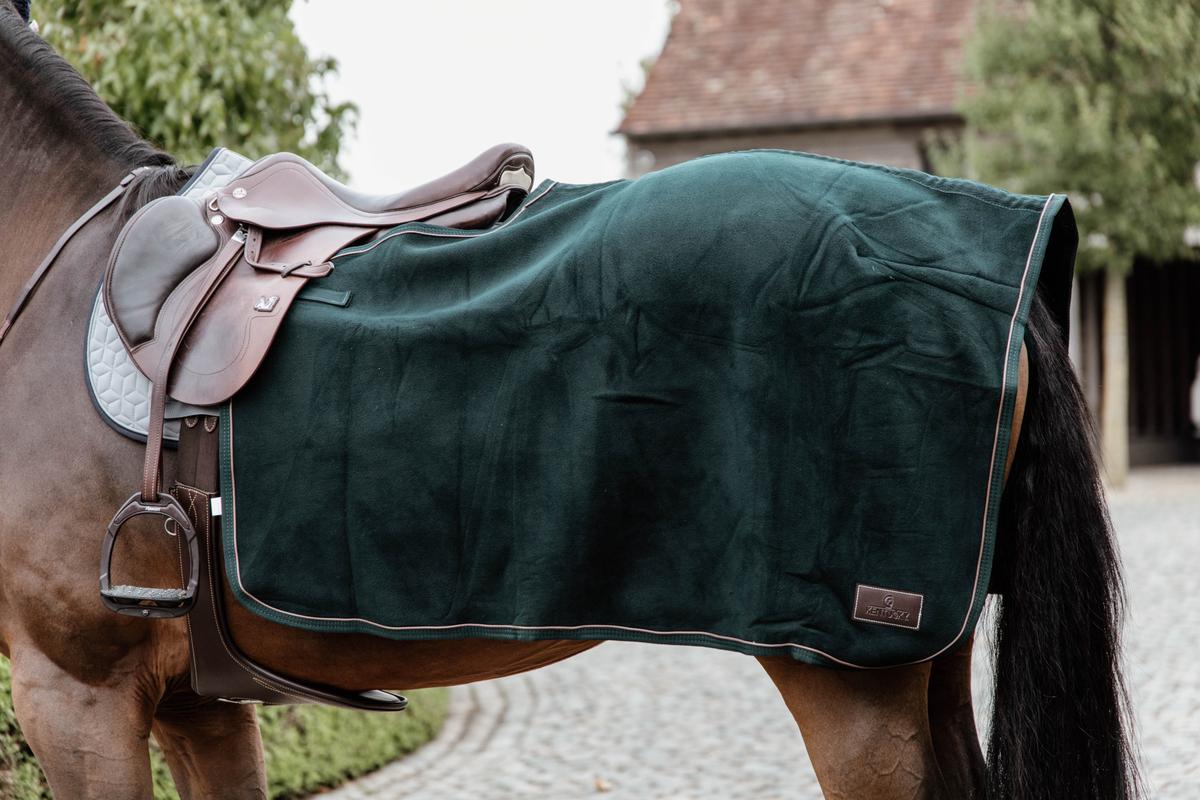 Kentucky Horsewear Quarter Rug Heavy Fleece - Pine Green - Kentucky Horsewear - Equiluxe Tack