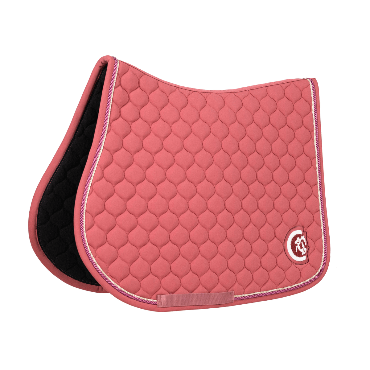 Kentucky Horsewear Saddle Pad 3D Logo Onion Quilt Jumping - Fuchsia - Kentucky Horsewear - Equiluxe Tack