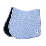 Kentucky Horsewear Saddle Pad 3D Logo Onion Quilt Jumping - Light Blue - Kentucky Horsewear - Equiluxe Tack