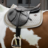 Kentucky Horsewear Saddle Pad Glitter Band Jumping - Beige - Kentucky Horsewear - Equiluxe Tack