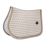 Kentucky Horsewear Saddle Pad Glitter Band Jumping - Beige - Kentucky Horsewear - Equiluxe Tack