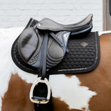 Kentucky Horsewear Saddle Pad Glitter Band Jumping - Black - Kentucky Horsewear - Equiluxe Tack