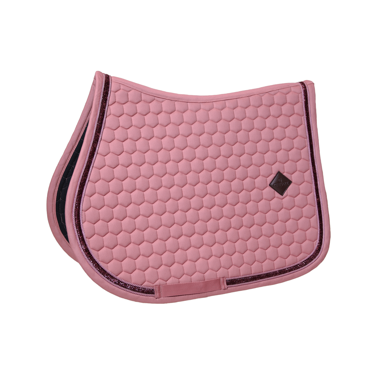 Kentucky Horsewear Saddle Pad Glitter Band Jumping - Fuchsia - Kentucky Horsewear - Equiluxe Tack