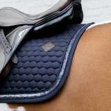 Kentucky Horsewear Saddle Pad Glitter Band Jumping - Navy - Kentucky Horsewear - Equiluxe Tack