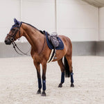 Kentucky Horsewear Saddle Pad Glitter Rope Jumping - Navy - Kentucky Horsewear - Equiluxe Tack