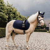 Kentucky Horsewear Saddle Pad Glitter Rope Jumping - Navy - Kentucky Horsewear - Equiluxe Tack