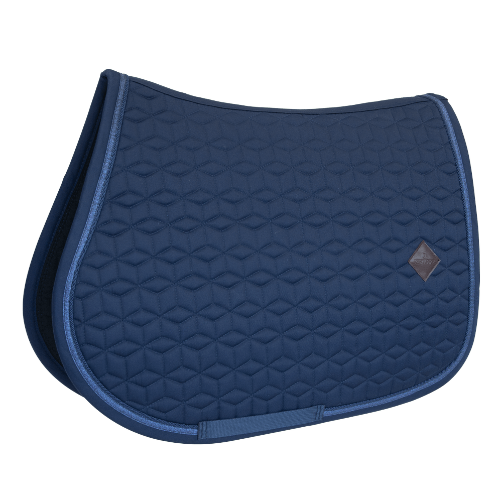 Kentucky Horsewear Saddle Pad Glitter Rope Jumping - Navy - Kentucky Horsewear - Equiluxe Tack