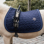 Kentucky Horsewear Saddle Pad Glitter Rope Jumping - Navy - Kentucky Horsewear - Equiluxe Tack