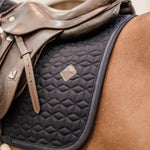 Kentucky Horsewear Saddle Pad Glitter Rope Jumping - Navy - Kentucky Horsewear - Equiluxe Tack