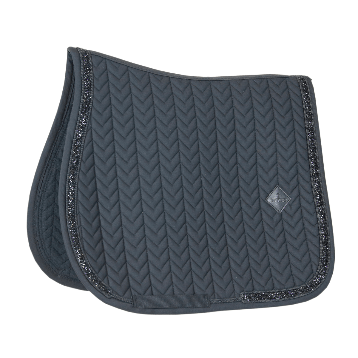 Kentucky Horsewear Saddle Pad Glitter Stone Jumping - Black - Kentucky Horsewear - Equiluxe Tack