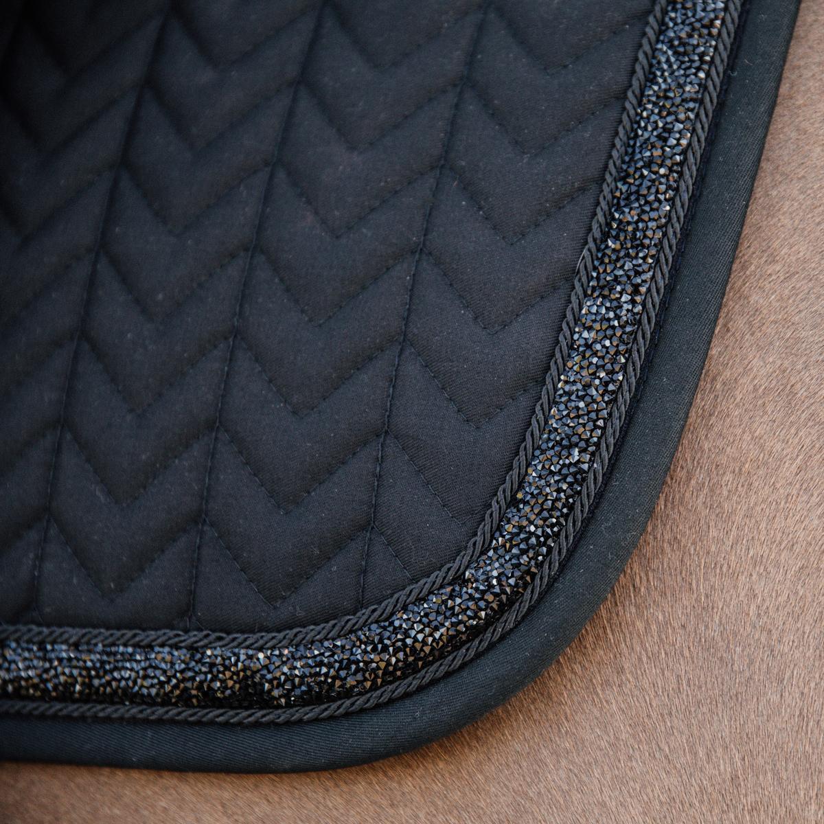 Kentucky Horsewear Saddle Pad Glitter Stone Jumping - Black - Kentucky Horsewear - Equiluxe Tack