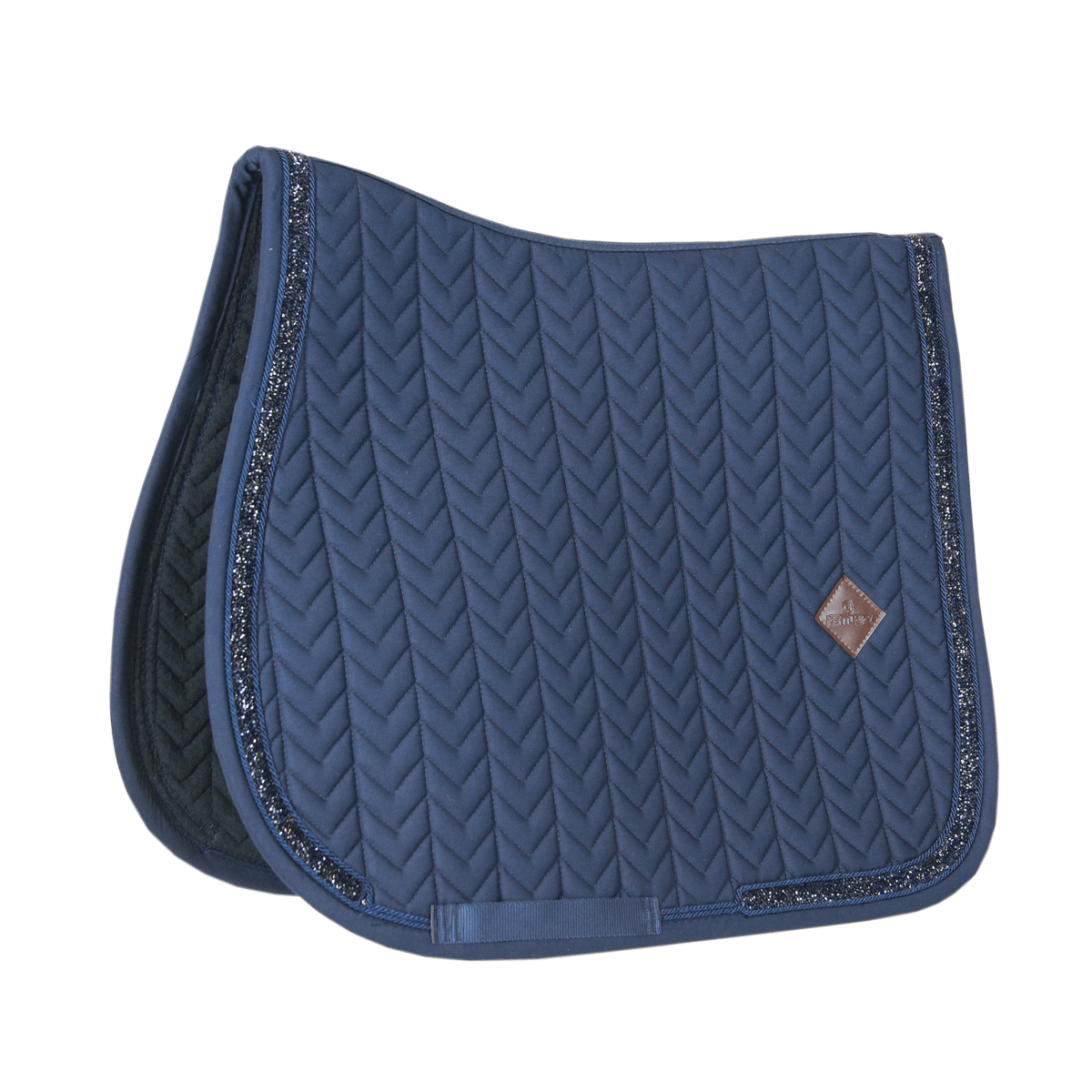 Kentucky Horsewear Saddle Pad Glitter Stone Jumping - Navy - Kentucky Horsewear - Equiluxe Tack