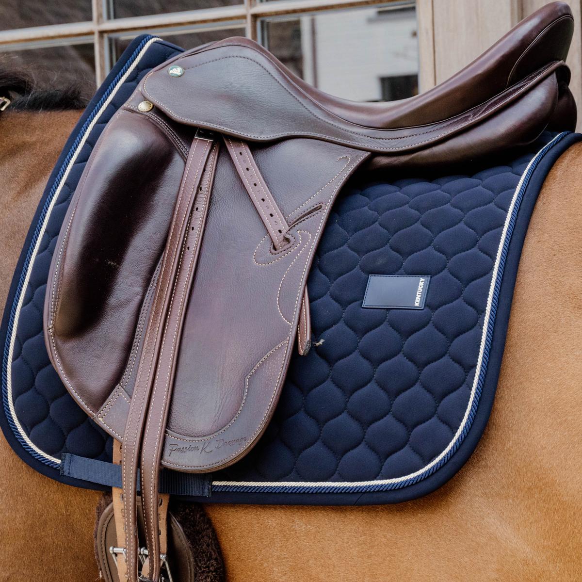 Kentucky Horsewear Saddle Pad Onion Quilt Rubber Logo Dressage - Kentucky Horsewear - Equiluxe Tack
