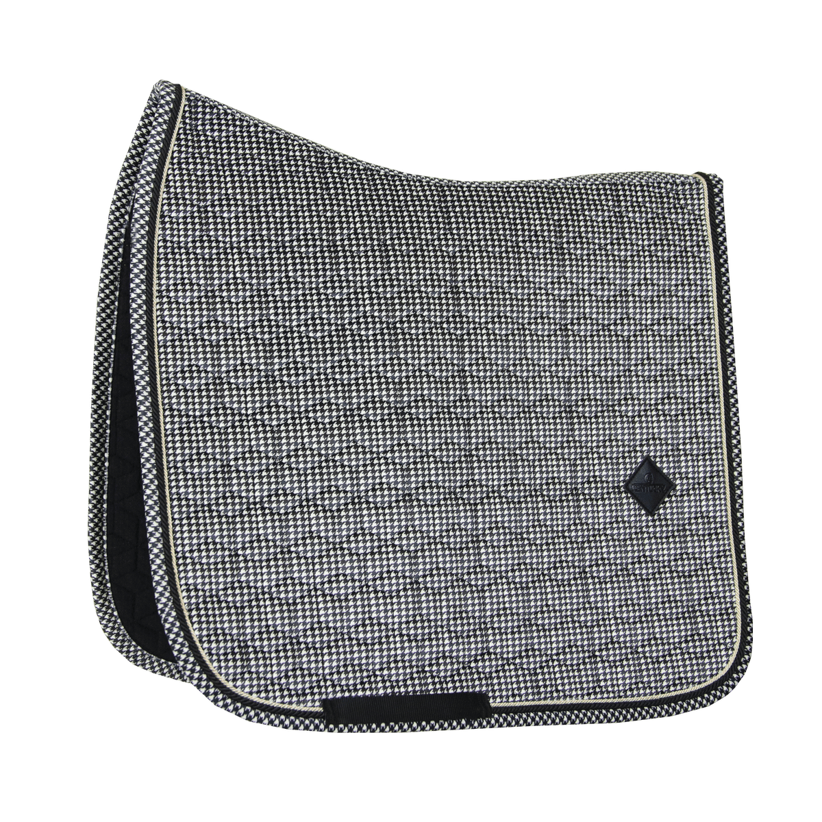 Kentucky Horsewear Saddle Pad Pied De Poule Dressage - Black - Kentucky Horsewear - Equiluxe Tack