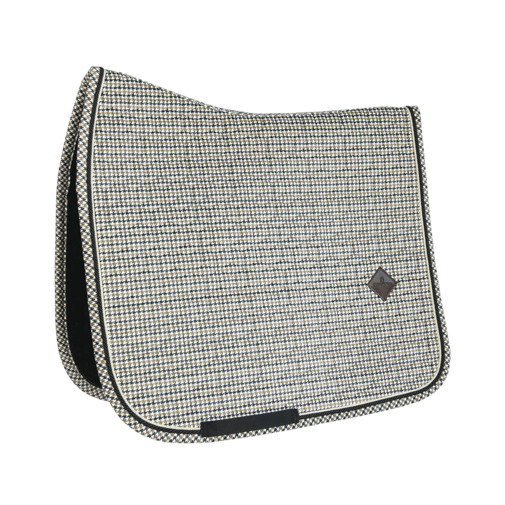 Kentucky Horsewear Saddle Pad Pied De Poule Dressage - Brown - Kentucky Horsewear - Equiluxe Tack