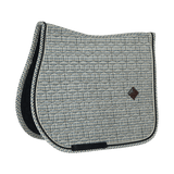 Kentucky Horsewear Saddle Pad Pied De Poule Jumping - Brown - Kentucky Horsewear - Equiluxe Tack