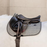 Kentucky Horsewear Saddle Pad Pied De Poule Jumping - Brown - Kentucky Horsewear - Equiluxe Tack