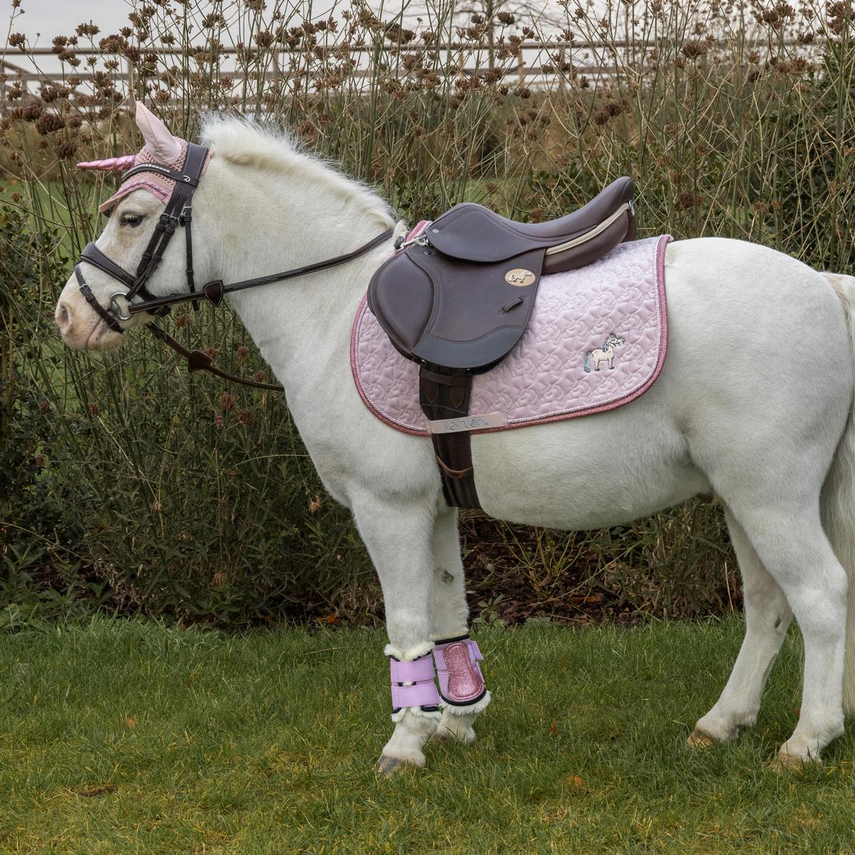 Kentucky Horsewear Saddle Pad Unicorn Head Glitter - Kentucky Horsewear - Equiluxe Tack