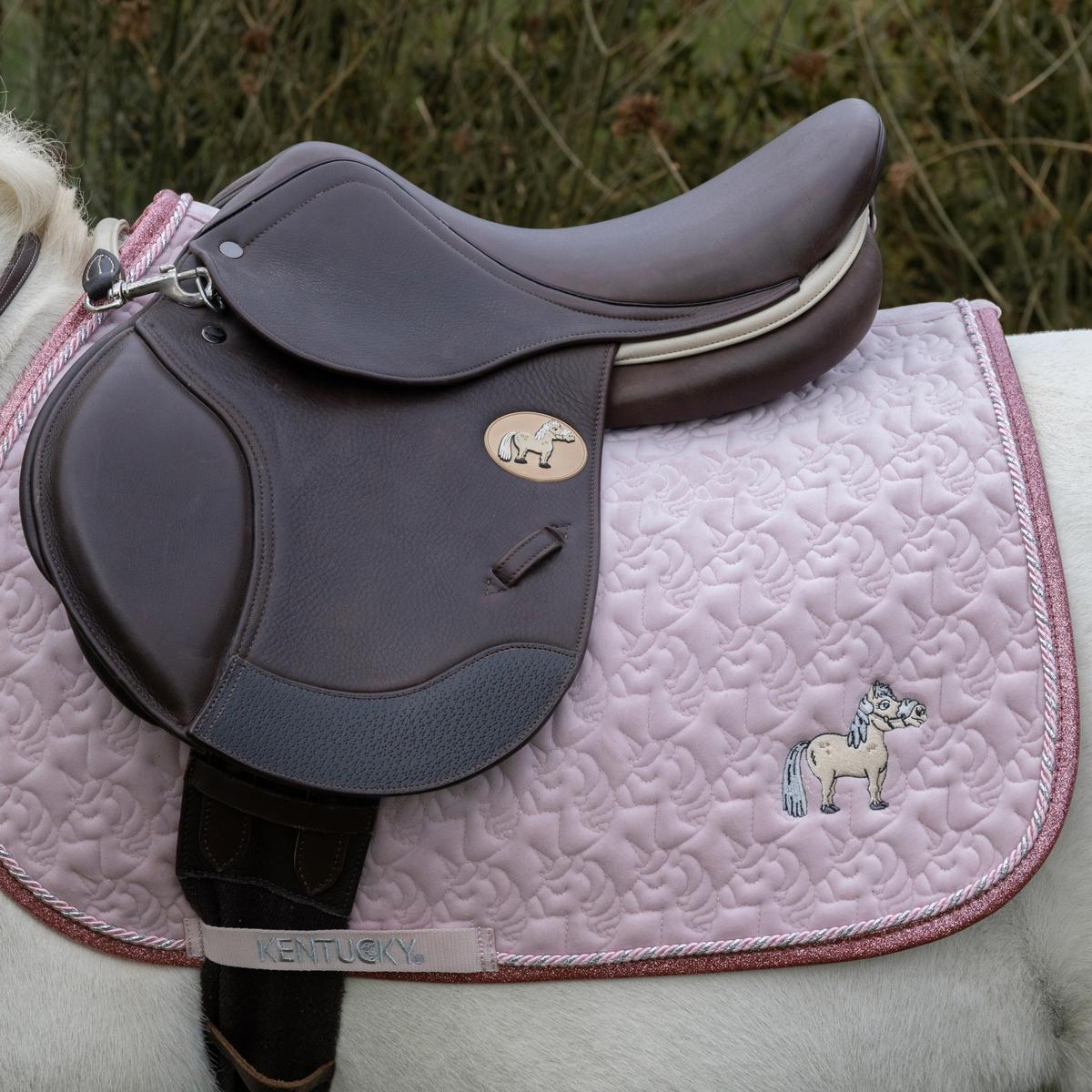 Kentucky Horsewear Saddle Pad Unicorn Head Glitter - Kentucky Horsewear - Equiluxe Tack