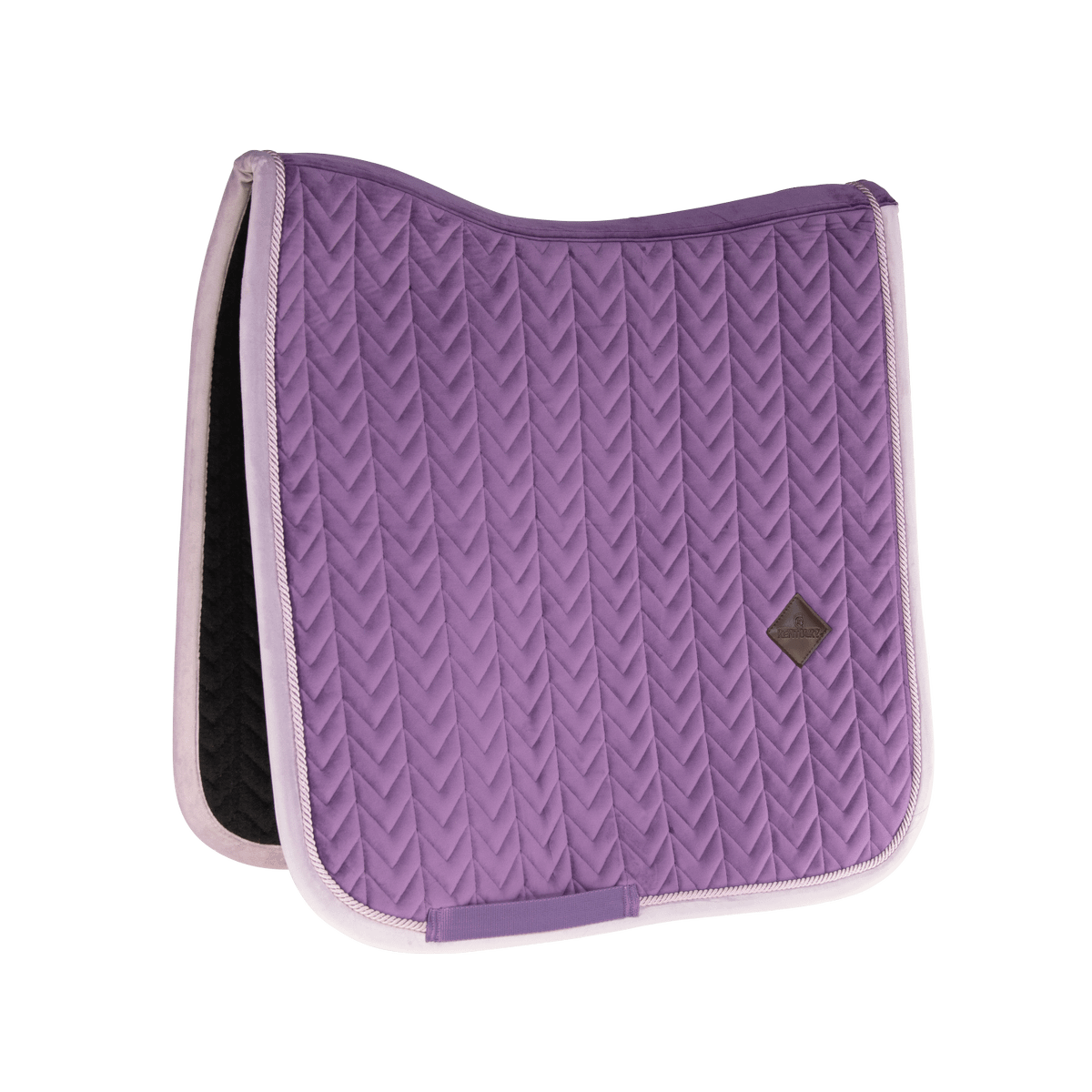 Kentucky Horsewear Saddle Pad Velvet Contrast Dressage - Kentucky Horsewear - Equiluxe Tack