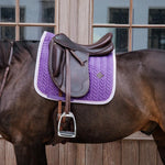 Kentucky Horsewear Saddle Pad Velvet Contrast Dressage - Kentucky Horsewear - Equiluxe Tack