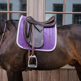 Kentucky Horsewear Saddle Pad Velvet Contrast Dressage - Kentucky Horsewear - Equiluxe Tack