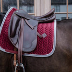 Kentucky Horsewear Saddle Pad Velvet Contrast Dressage - Kentucky Horsewear - Equiluxe Tack