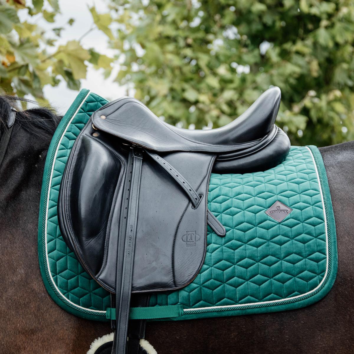 Kentucky Horsewear Saddle Pad Velvet Dressage - Kentucky Horsewear - Equiluxe Tack