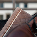 Kentucky Horsewear Saddle Pad Velvet Jumping - Beige - Kentucky Horsewear - Equiluxe Tack