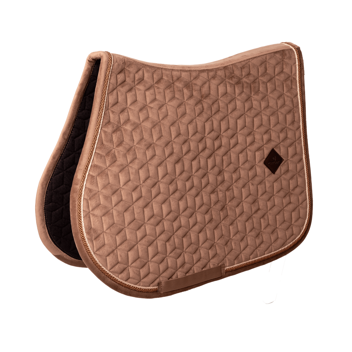Kentucky Horsewear Saddle Pad Velvet Jumping - Beige - Kentucky Horsewear - Equiluxe Tack