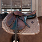 Kentucky Horsewear Saddle Pad Velvet Jumping - Beige - Kentucky Horsewear - Equiluxe Tack