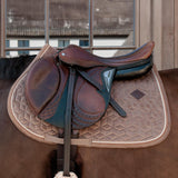 Kentucky Horsewear Saddle Pad Velvet Jumping - Beige - Kentucky Horsewear - Equiluxe Tack