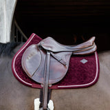 Kentucky Horsewear Saddle Pad Velvet Jumping - Bordeaux - Kentucky Horsewear - Equiluxe Tack