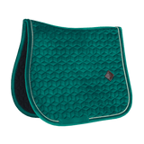Kentucky Horsewear Saddle Pad Velvet Jumping - Dark Green - Kentucky Horsewear - Equiluxe Tack