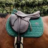 Kentucky Horsewear Saddle Pad Velvet Jumping - Dark Green - Kentucky Horsewear - Equiluxe Tack